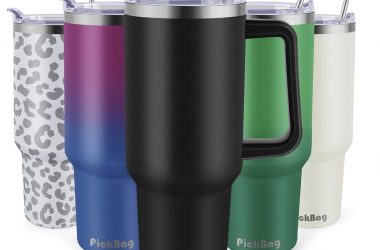 40 oz Tumbler with Handle and Straw Just $15.39 (Reg. $40)!